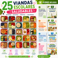 Viandas Escolares Saludables + 4 Bonos: Obtendras una manera de comer saludable, rapida y facil
